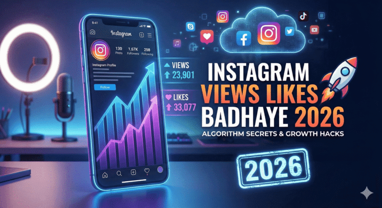instagram views likes kaise badhaye 2026