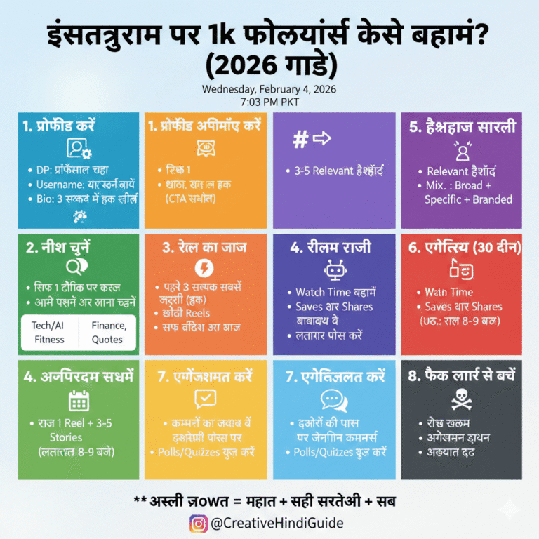 इंस्टाग्राम पर 1k फॉलोअर्स कैसे बढ़ाए